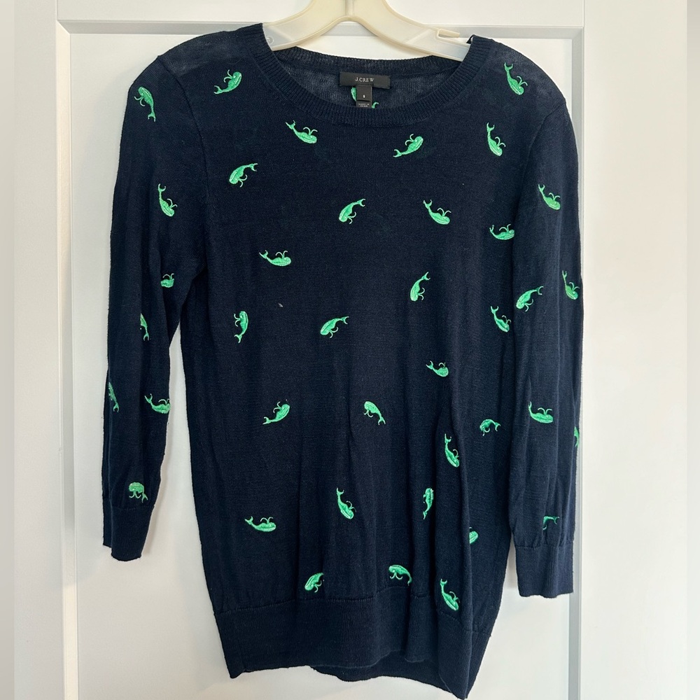 Women’s J. Crew Whale sweater Small